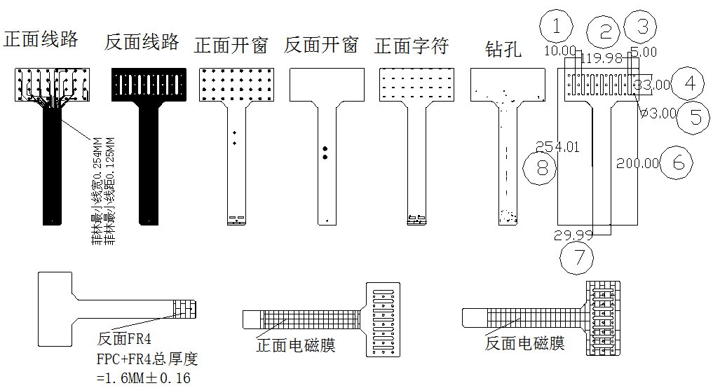 高速信號(hào)傳輸和電力供應(yīng)的柔性線路板連接器觸控模塊